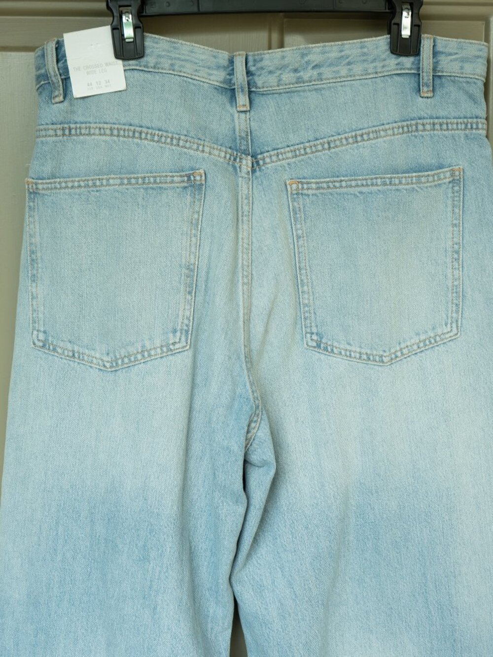 Zara Cross Over Waist Jeans High Waist TRF Wide Leg Slouchy Indie Streetwear - Picture 8 of 13